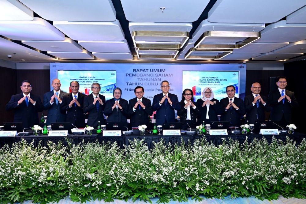 Rapat Umum Pemegang Saham Tahunan (RUPST) 2025 Semen Indonesia Group (SIG). (dok. SIG)