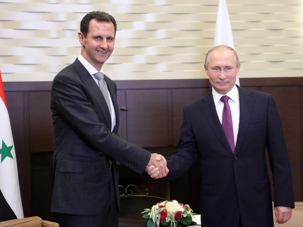mantan Presiden Suriah, Bashar al-Assad dan Presiden Rusia Vladimir Putin. (Kremlin.ru, CC BY 4.0 , via Wikimedia Commons)