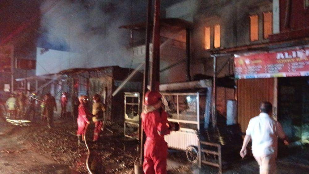Kebakaran di Aceh Tamiang tewaskan satu keluarga. (Dokumentasi Dinas Pemadam Kebakaran Aceh Tamiang)