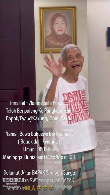 kenangan Kristina dan ayahnya (Instagram.com/kristinadangdut)