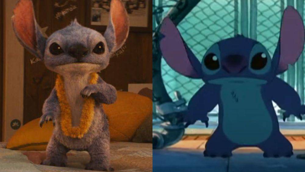 Perbandingan karakter Lilo & Stitch versi animasi dan live action (Dok. Disney)