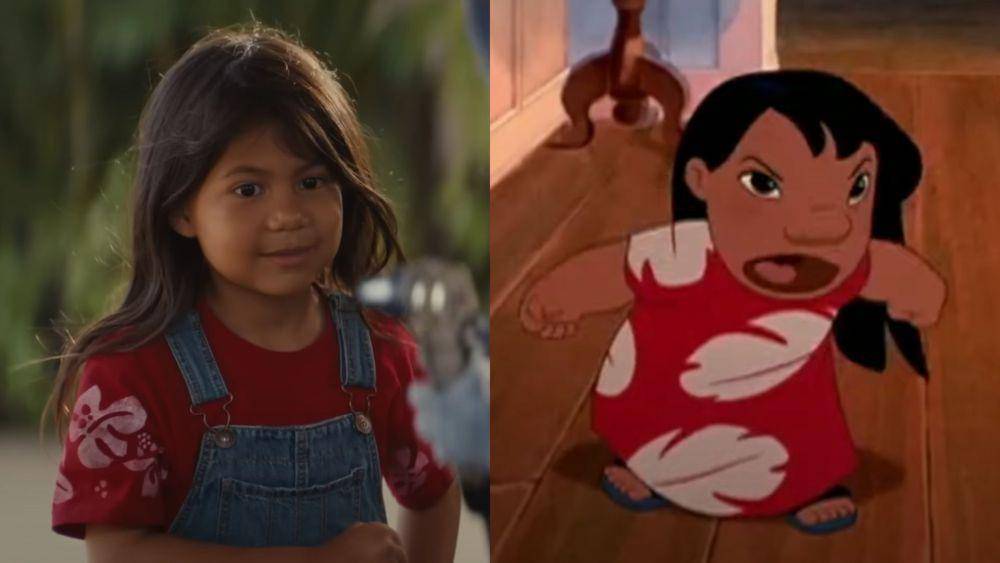 Perbandingan karakter Lilo & Stitch versi animasi dan live action (Dok. Disney)