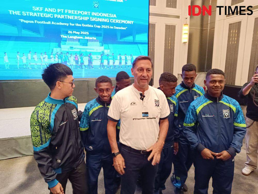 Direktur Teknik Papua Football Academy, Wolfgang Pikal. (IDN Times/Tino).