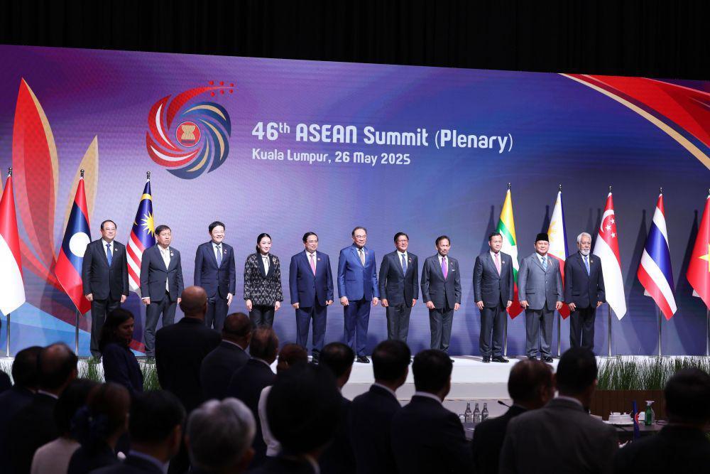 Presiden Prabowo Subianto menghadiri Sidang Pleno KTT ke-46 ASEAN di Kuala Lumpur, Malaysia, Senin (26/5/2025). (dok. Biro Pers Kepresidenan)