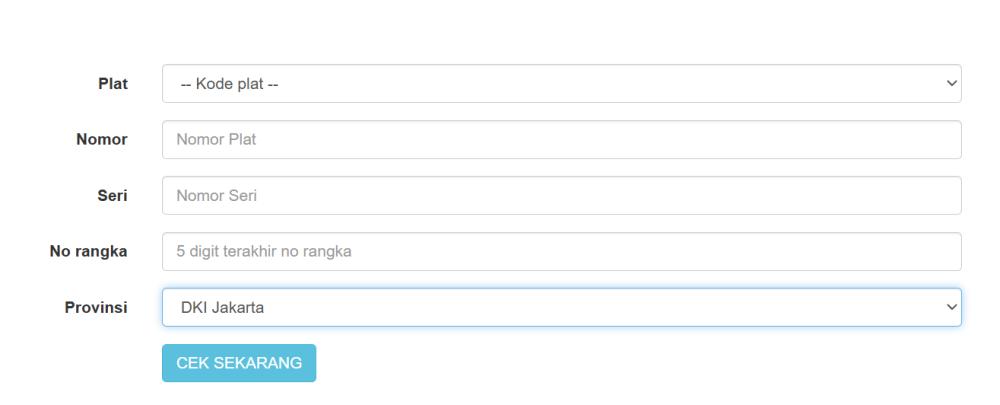 tangkapan layar cek pajak kendaraan (e-samsat.id)