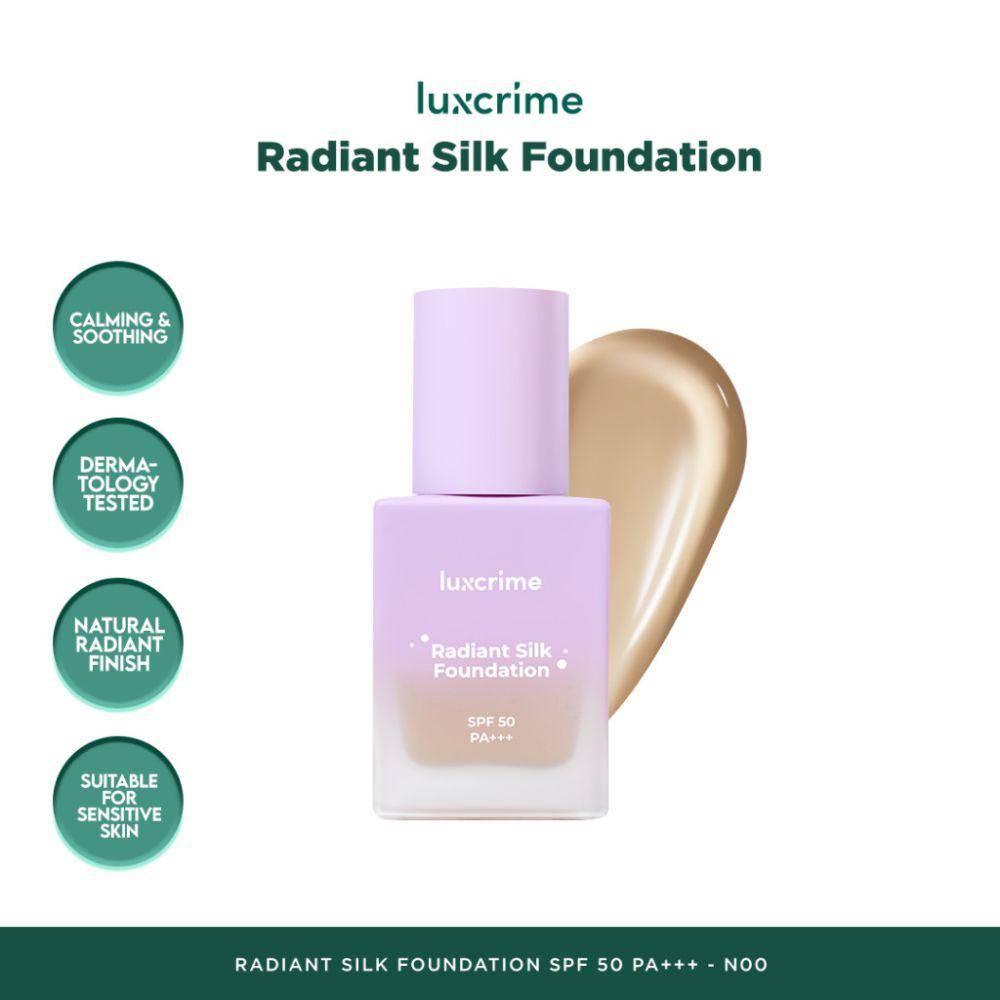 Luxcrime Radiant Silk Foundation (shopee.co.id/Luxcrime Official Shop)
