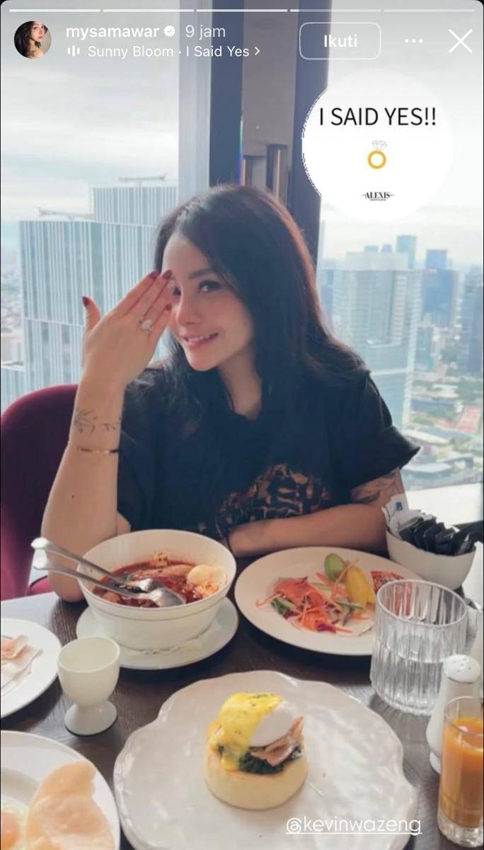 potret Mawar AFI dilamar Kevin Wazeng (Instagram.com/mysamawar)