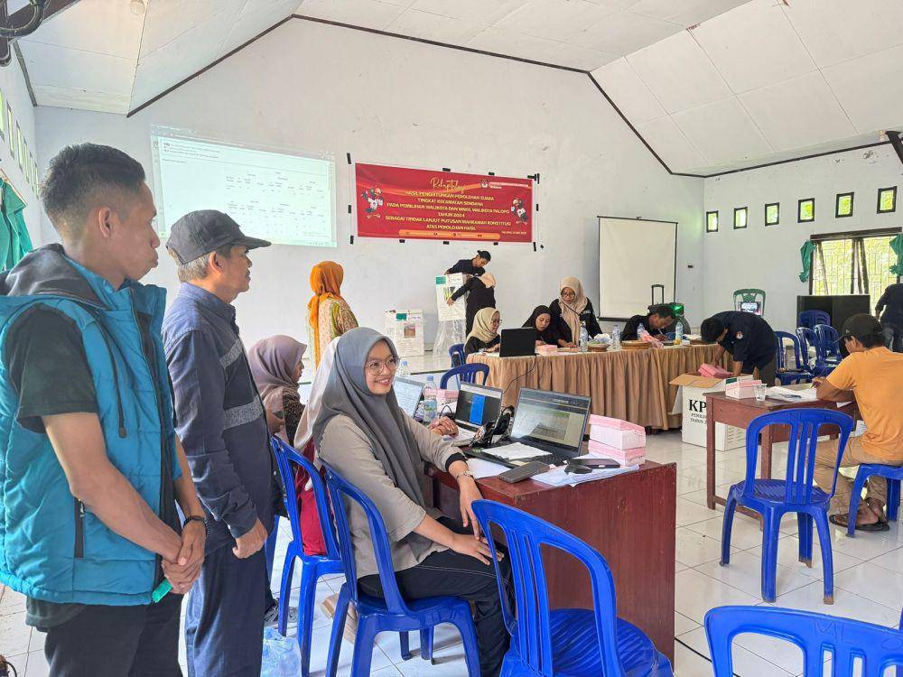 Bawaslu Sulsel pantau rekapitulasi hasil penghitungan suara Pemungutan Suara Ulang (PSU) Wali Kota dan Wakil Wali Kota Palopo, Senin (26/5/2025)/Istimewa