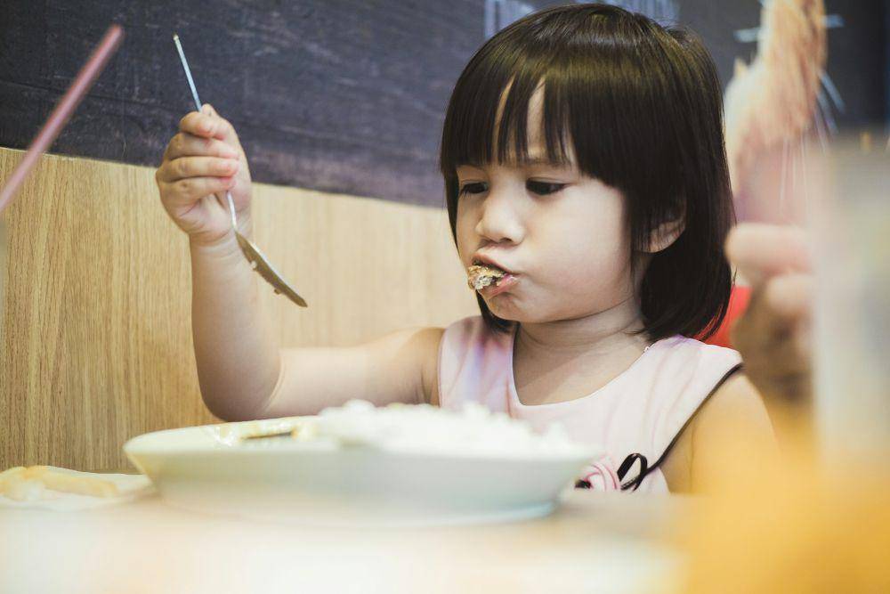 ilustrasi anak makan daging (unsplash.com/Rainier Ridao)