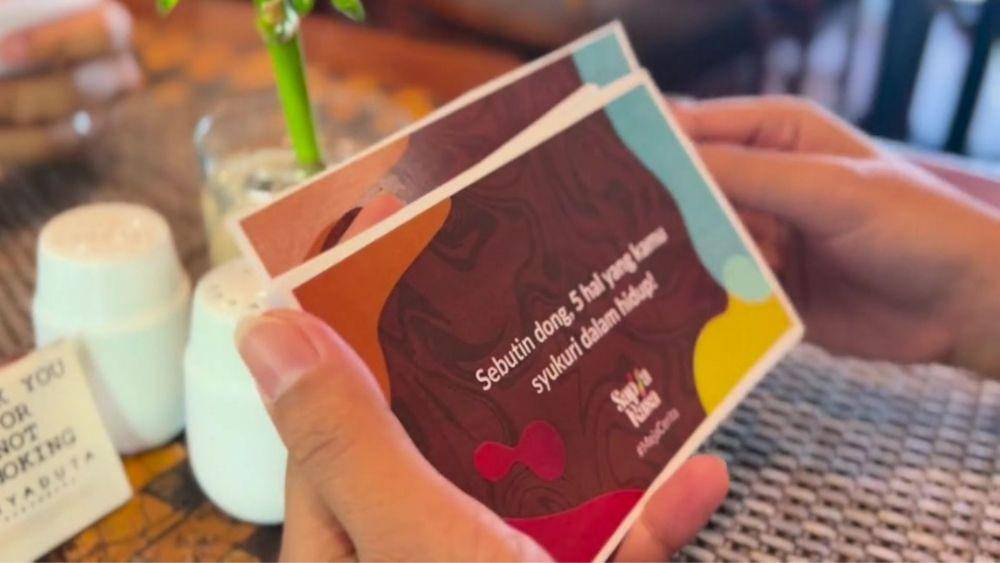 Potret conversation card #MejaCerita di jaringan hotel ARYADUTA (dok. Aryaduta Hotels)