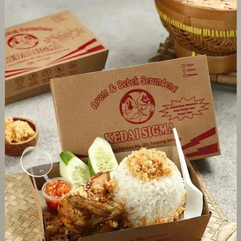 Kedai Sigma Bandar Lampung, Menu Ayam dan Bebek Serundeng Viral!