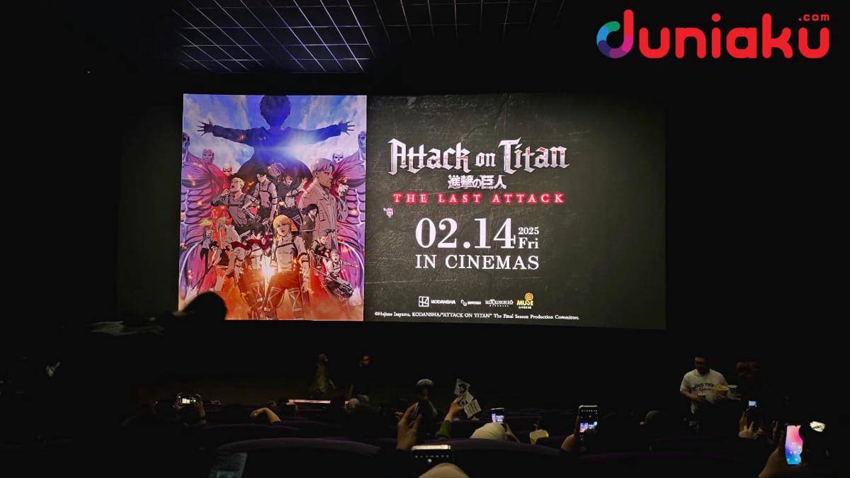 Screening Attack on Titan: The Last Attack.