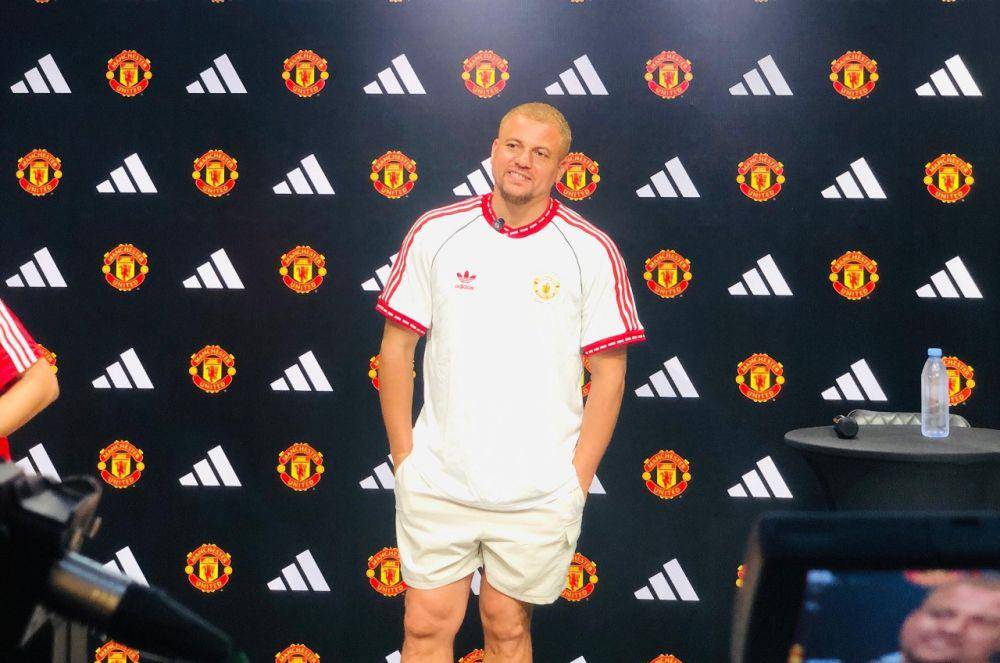 Legenda MU, Wes Brown, dalam acara Meet and Greet bersama adidas. (Dok. Istimewa)