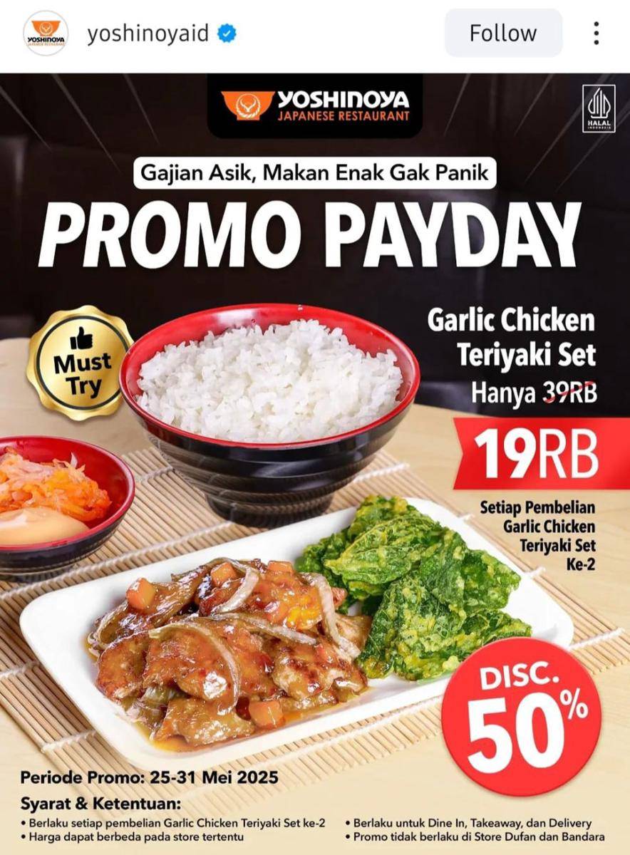 Promo Yoshinoya Mei 2025 (instagram.com/yoshinoyaid)