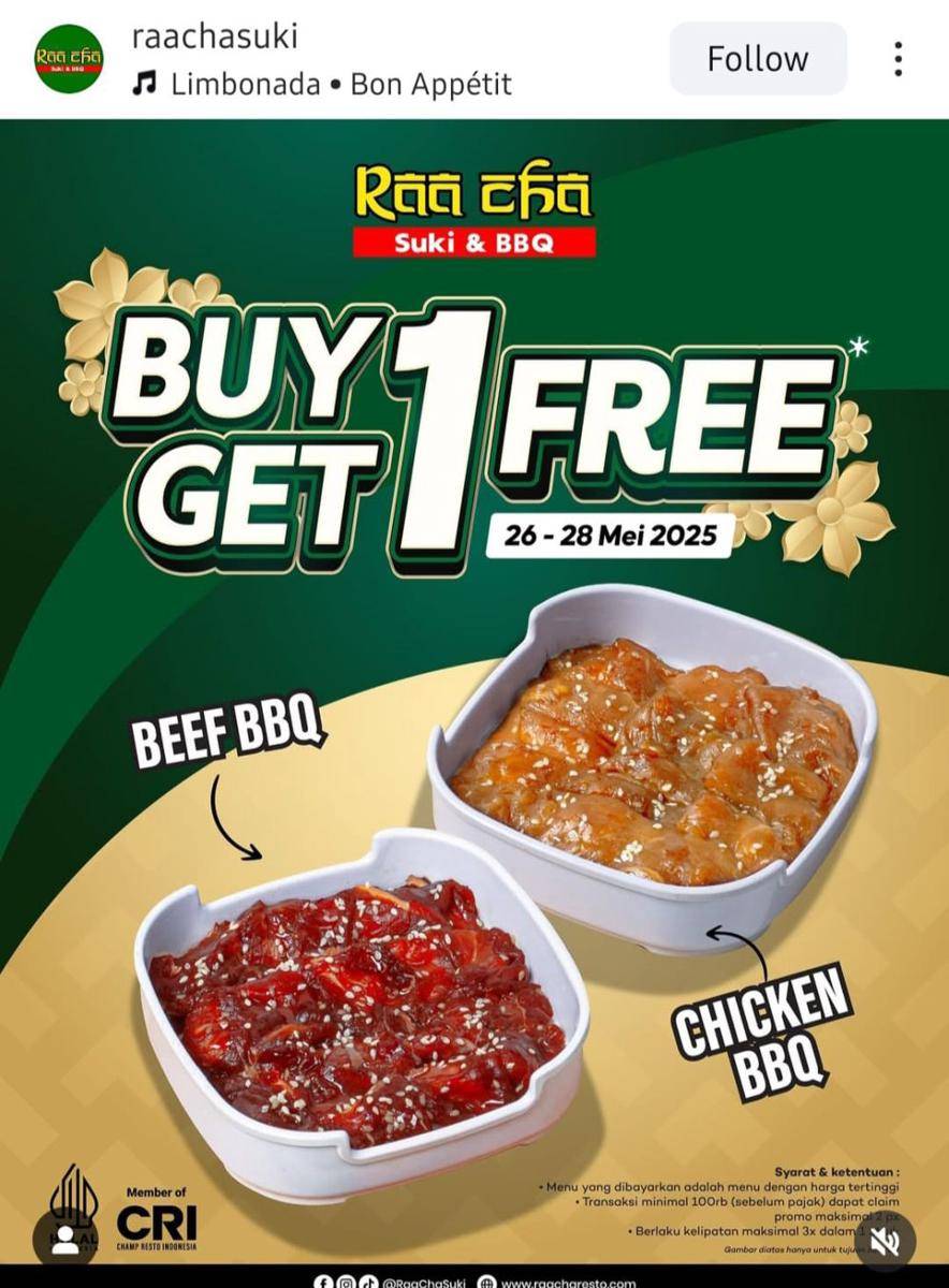 Promo Raa Cha Suki Mei 2025 (instagram.com/raachasuki)
