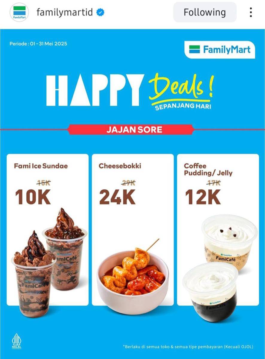 Promo FamilyMart Mei 2025 (instagram.com/familymartid)