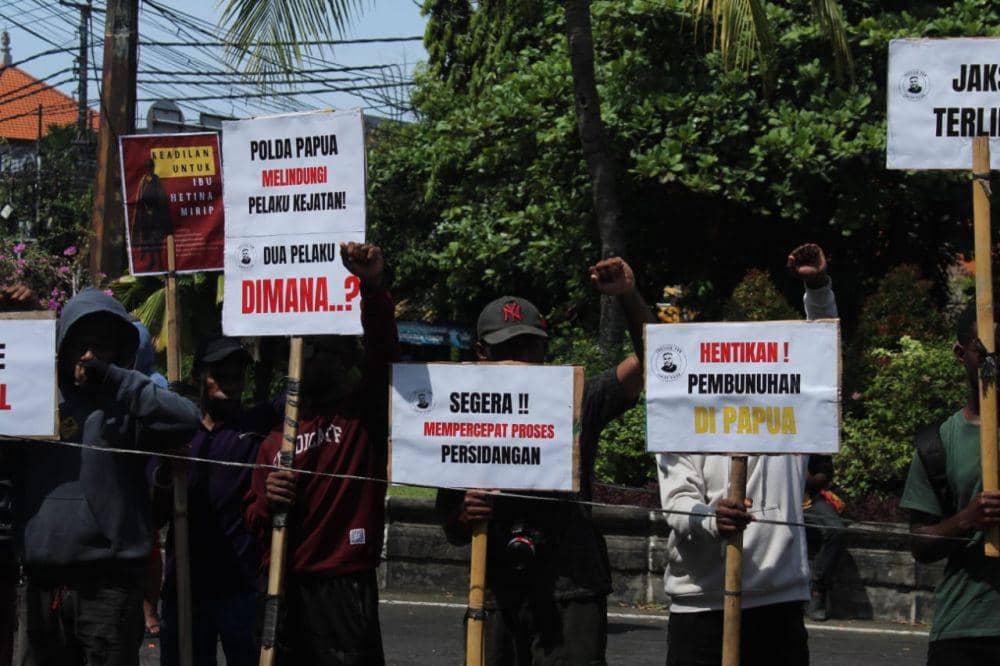 Front Justice Bali Menuntut Keadilan Tewasnya Tobias Silak