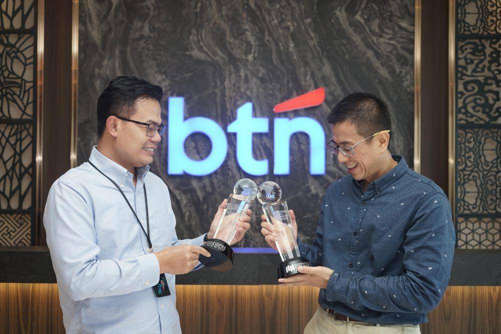 BTN meraih dua penghargaan dari International Finance Magazine yakni Fastest Growing Digital Transformation Mortgage Bank dan Most Innovative Digital Housing Finance Bank.