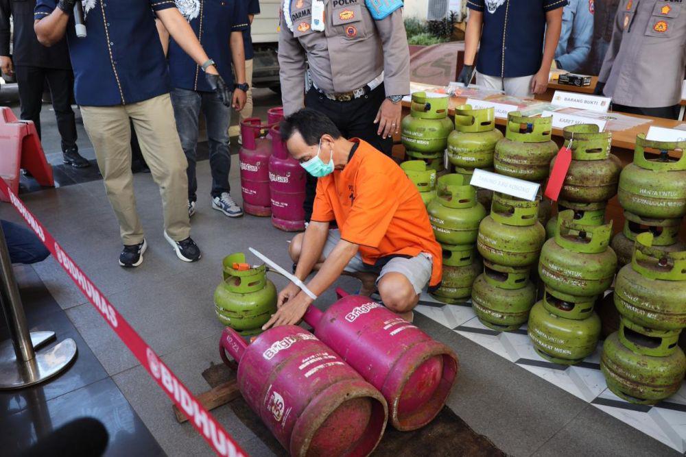 Sindikat Pengoplos Gas Elpiji 3 Kg di Tangerang Ditangkap