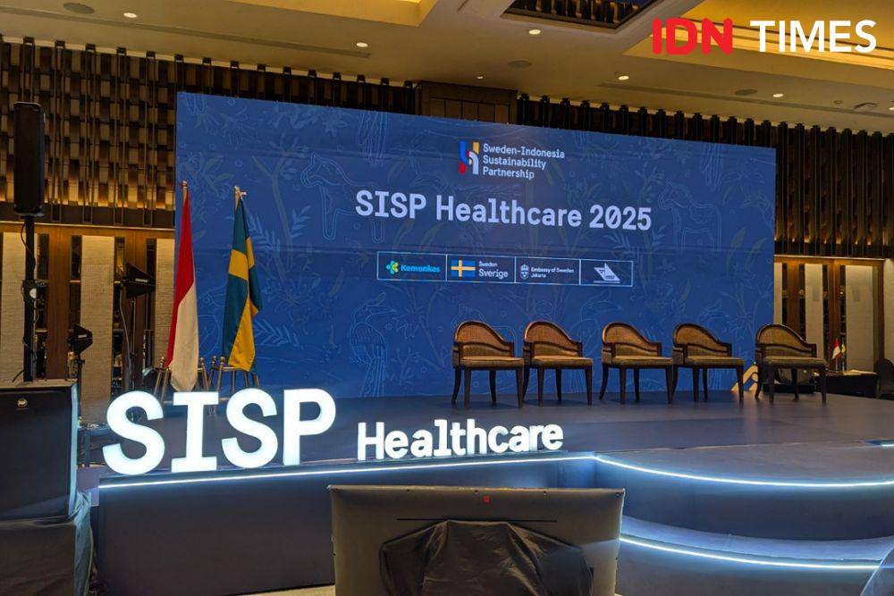 Acara "Government-to-Government (G2G) MoU Signing & Press Conference Sweden-Indonesia Sustainability Partnership (SISP) Healthcare Conference 2025" di Jakarta, pada Selasa (27/05/2025) (IDN Times/Misrohatun)