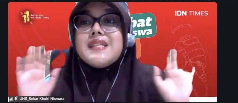 Peserta Liga Debat Mahasiswa 2025 dari UNS Sekar Khoirul Nismara