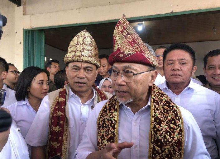 Menteri Koordinator Bidang Pangan, Zulkifli Hasan (Zulhas) saat kunker ke Banyuasin (Dok. Adetia untuk IDN Times)