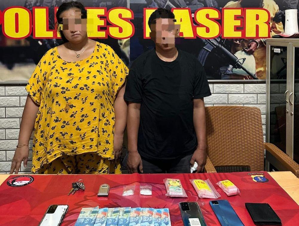 Polres Paser Grebek Pasutri Pengendali Sabu di Tanah Grogot