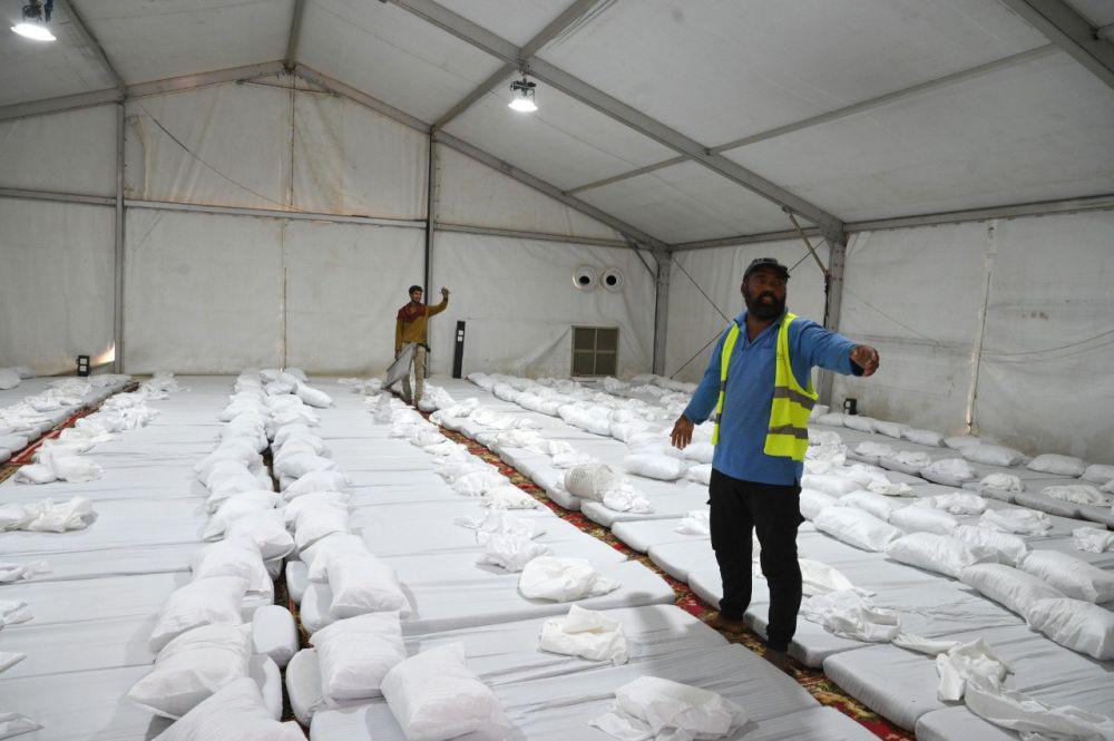 Syarikah telah mempersiapkan maktab atau tenda untuk jemaah haji di Arafah, Arab Saudi, Senin, 26 Mei 2025. (Media Center Haji)