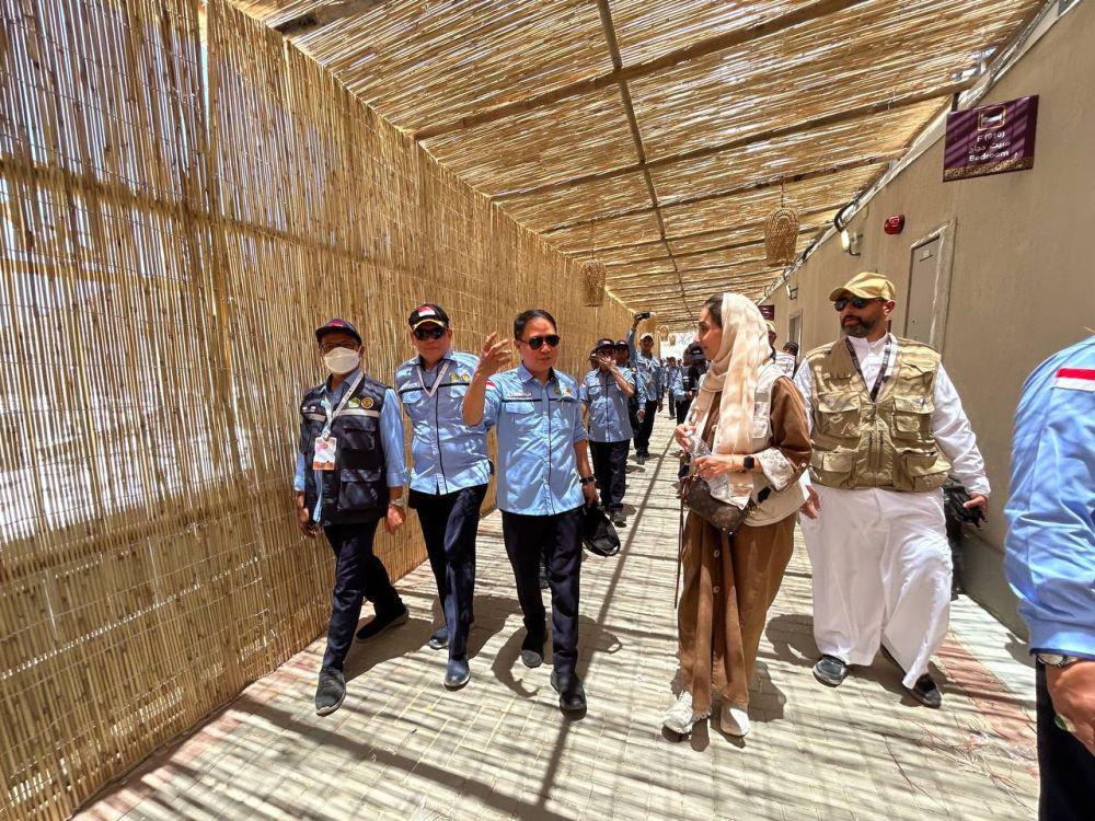 Mina Bersolek Jelang Puncak Haji, Ada Nuansa Dekorasi Bambu