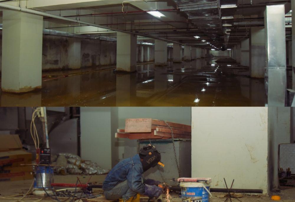 Wakil Wali Kota Medan Zakiyuddin Harahap meninjau progres pengerjaan revitalisasi basement lapangan Merdeka Medan (Dok. Diskominfo Medan)