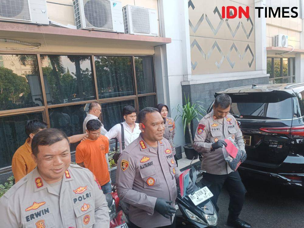 Pengungkapan kasus pelaku Hengki, suami membunuh dan memanipulasi kematian istrinya di Bandar Lampung. (IDN Times/Tama Yudha Wiguna)