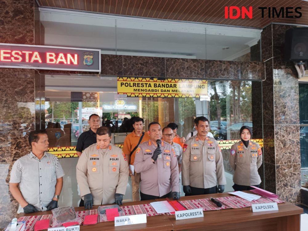 Pengungkapan kasus pelaku Hengki, suami membunuh dan memanipulasi kematian istrinya di Bandar Lampung. (IDN Times/Tama Yudha Wiguna)