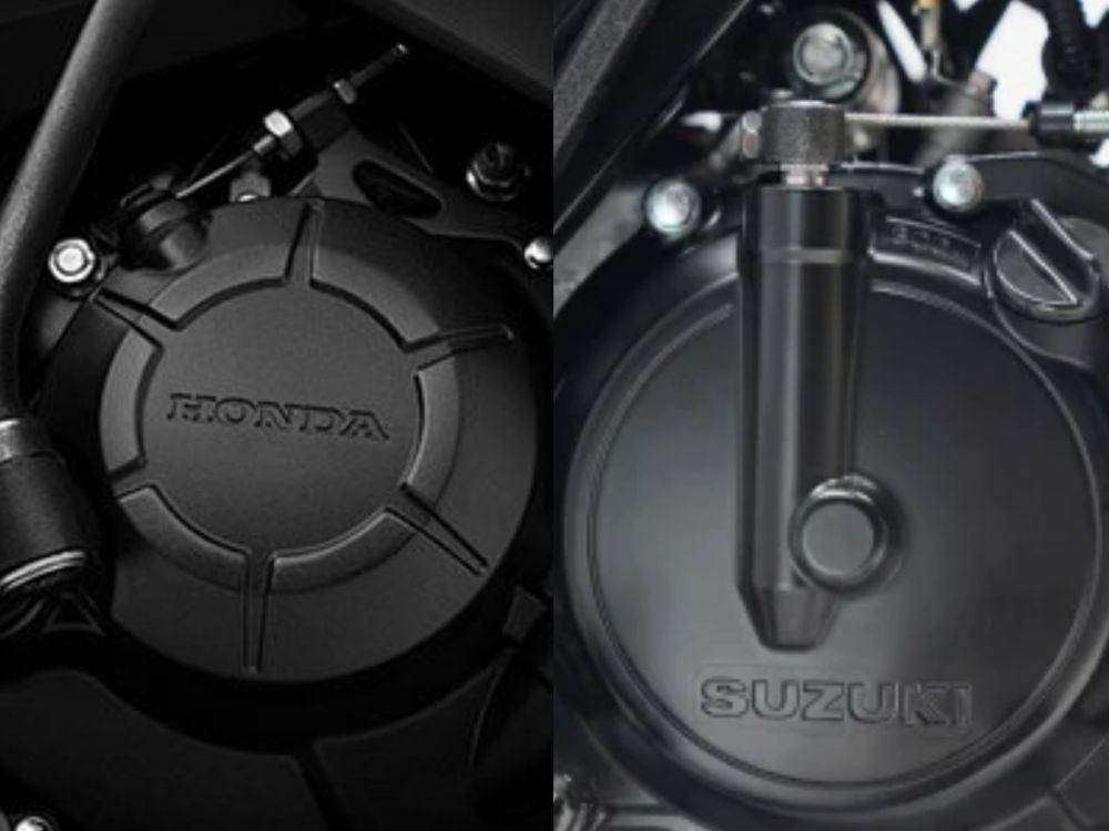 mesin Honda Sonic 150R (astra-honda.com) | mesin Suzuki Satria F150 (suzuki.co.id)