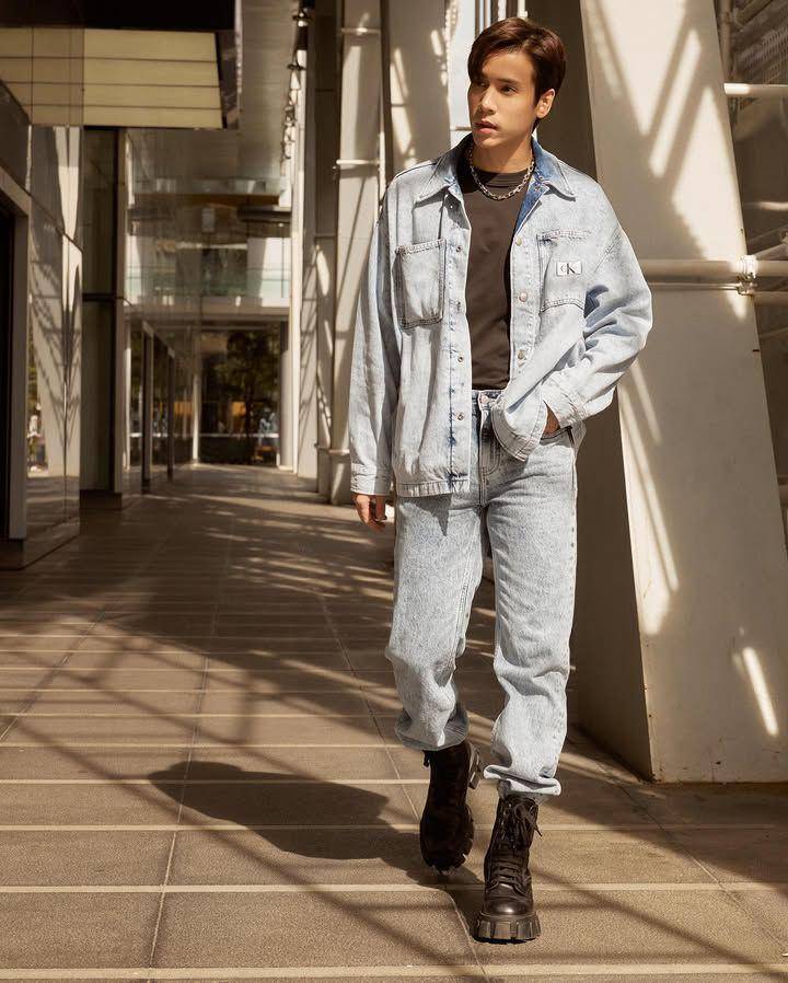 outfit denim on denim ala Jes Jespipat (instagram.com/jesjpp)