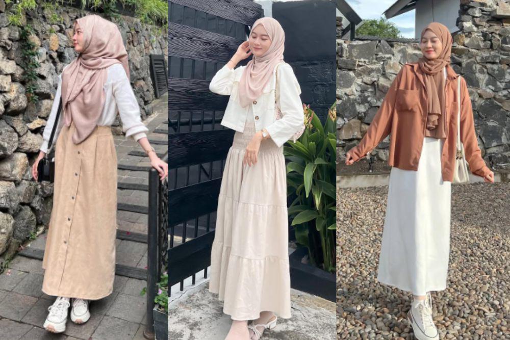 7 Inspirasi Paduan Rok untuk Liburan ala Dinda Halim, Feminin Banget!