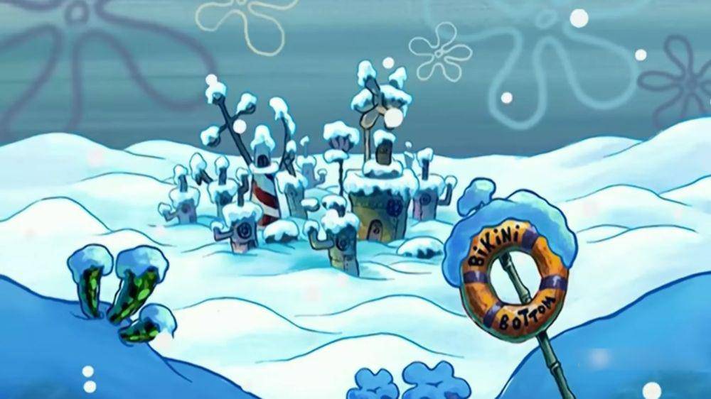 potret Bikini Bottom bersalju (dok. Nickelodeon Bahasa/SpongeBob SquarePants)