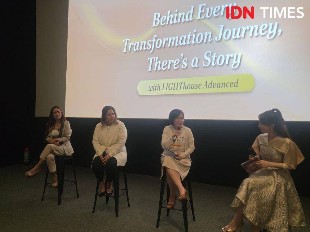 Ana Yesito Wibowo selaku CMO LIGHT Group di Press Conference Peresmian LIGHThouse Advanced Cabang Baru di Kelapa Gading. 27 Mei 2025. (IDN Times/M. Tarmizi Murdianto)