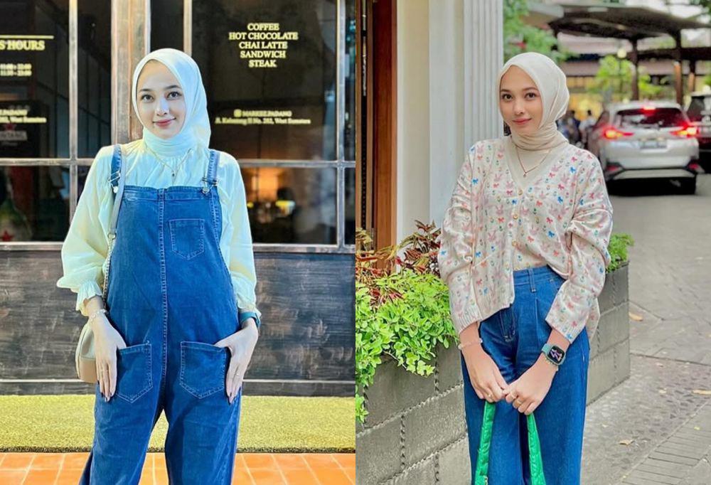 10 OOTD Casual Hijab ala Lucia Tri Anjela, Playful dan Modis!