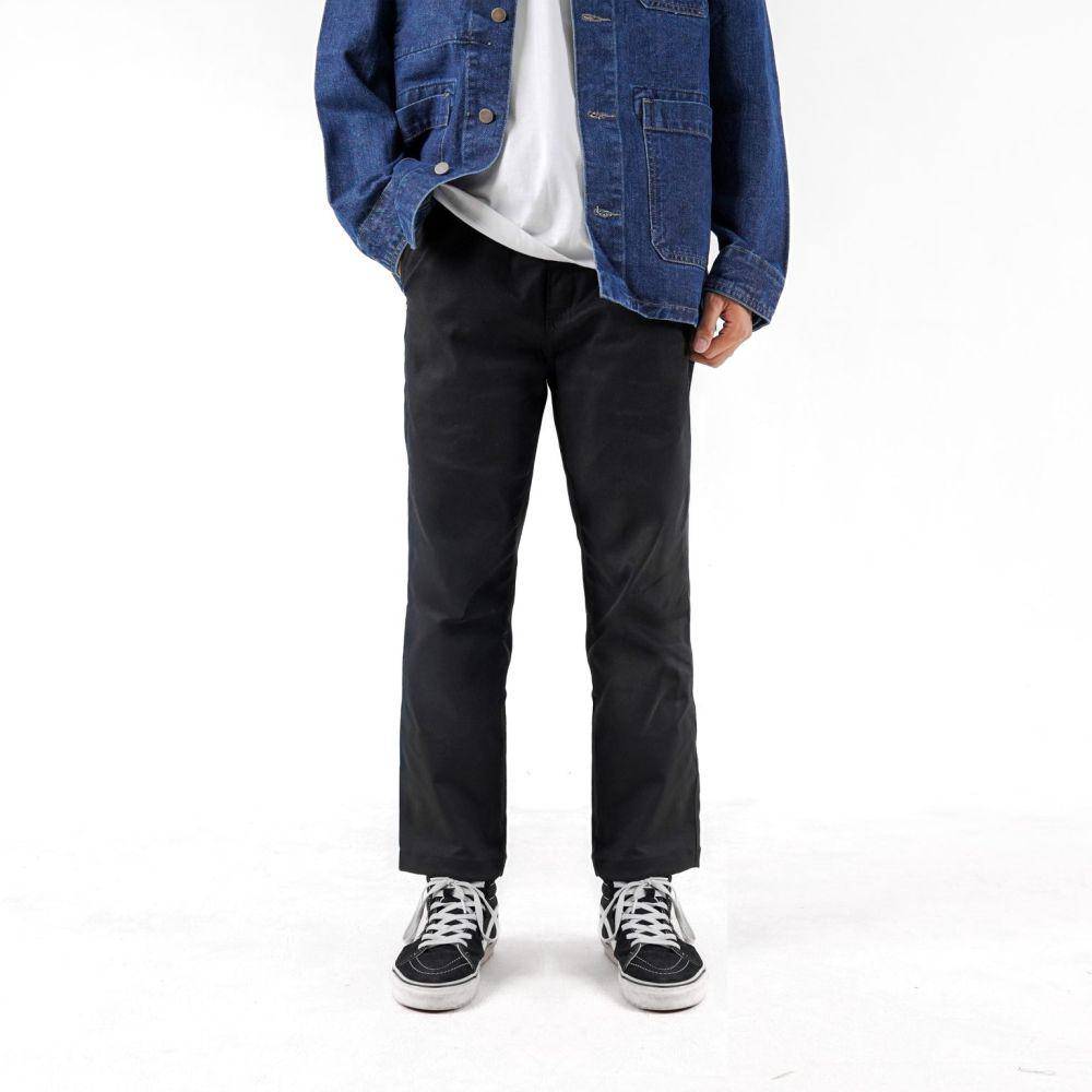 House of Smith Celana Ankle Chino Pria - Sminos Black #4 (houseofsmith.co.id)