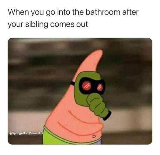 meme SpongeBob tentang toilet (reddit.com/user/CharlotteFlores80)