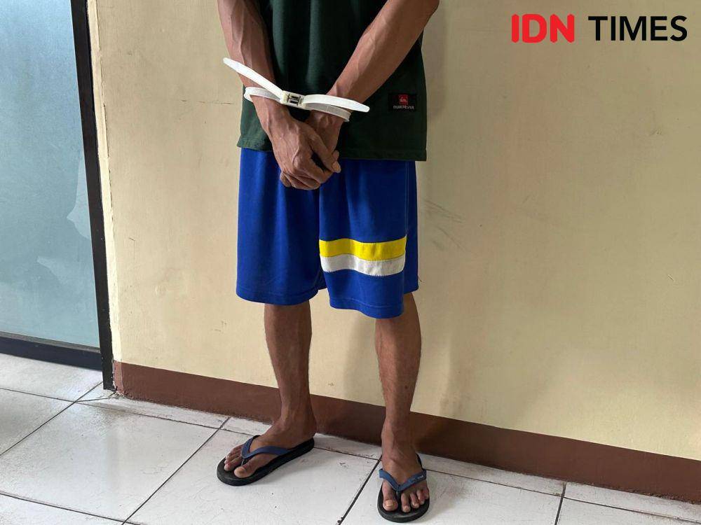 Polresta Pontianak mengamankan pria yang bawa sabu 1 kg. (IDN Times/Teri).