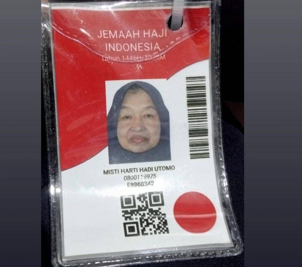 Jemaah haji wafat, Misti Harti Hadi Utomo. (Dok. Kemenag Lampung).