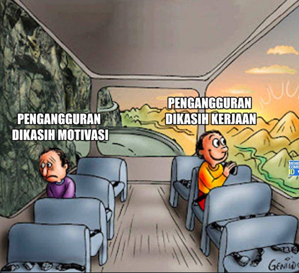 Meme pengangguran (instagram.com/memecomic.id)