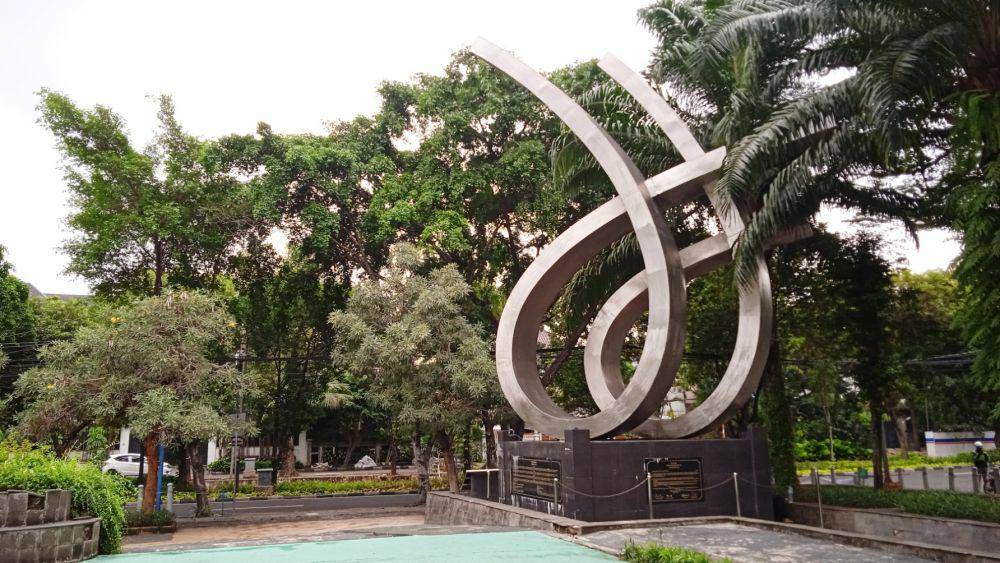Tugu 66 di Taman Menteng (dok. pribadi/Gusti Nur Iwari)