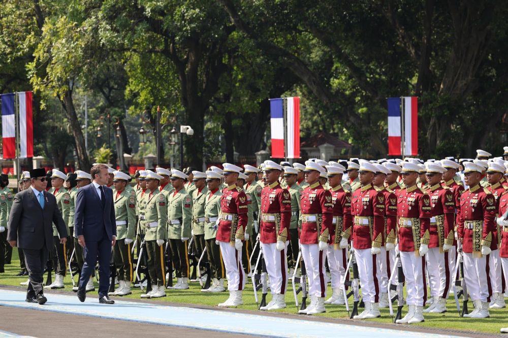 Kunjungan Prancis ke Indonesia di Istana Merdeka, Jakarta pada Rabu (28/5). (dok. Tim Komunikasi Prabowo)