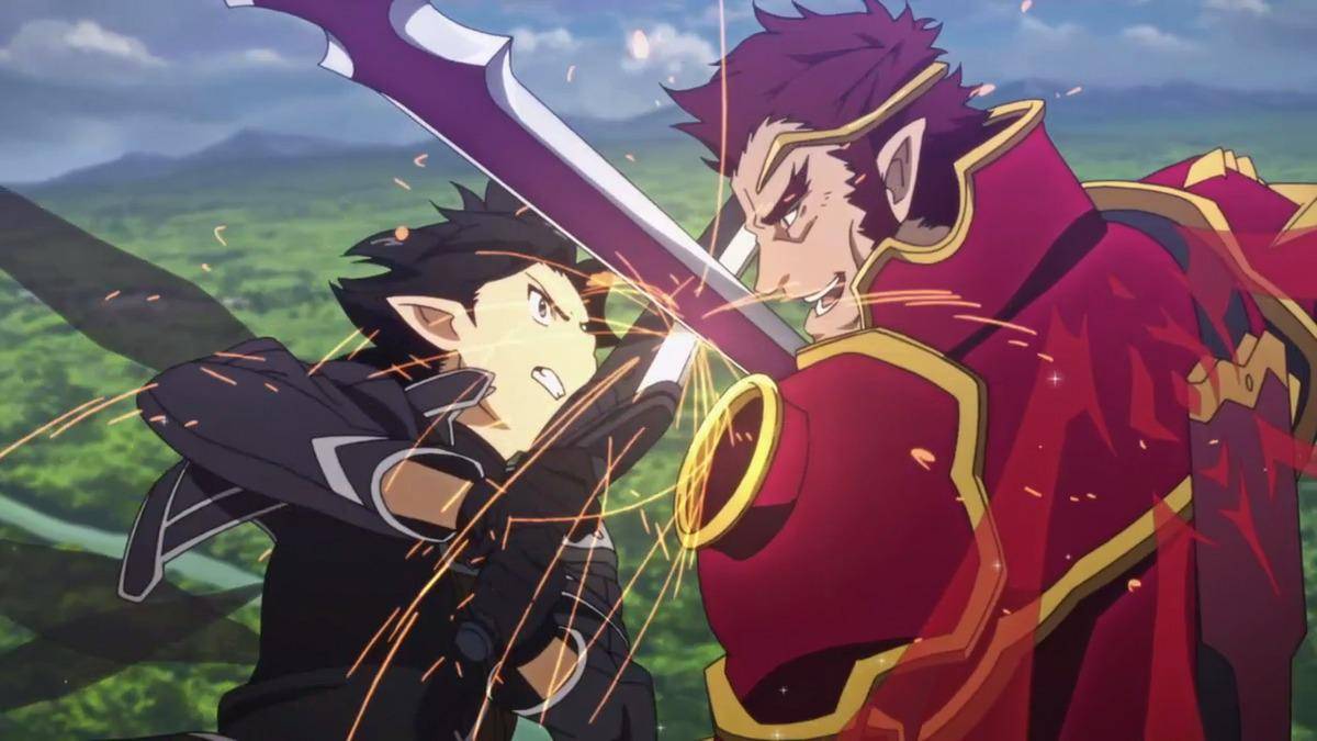 Kirito vs General Eugene (Dok. A-1 Pictures/Sword Art Online)