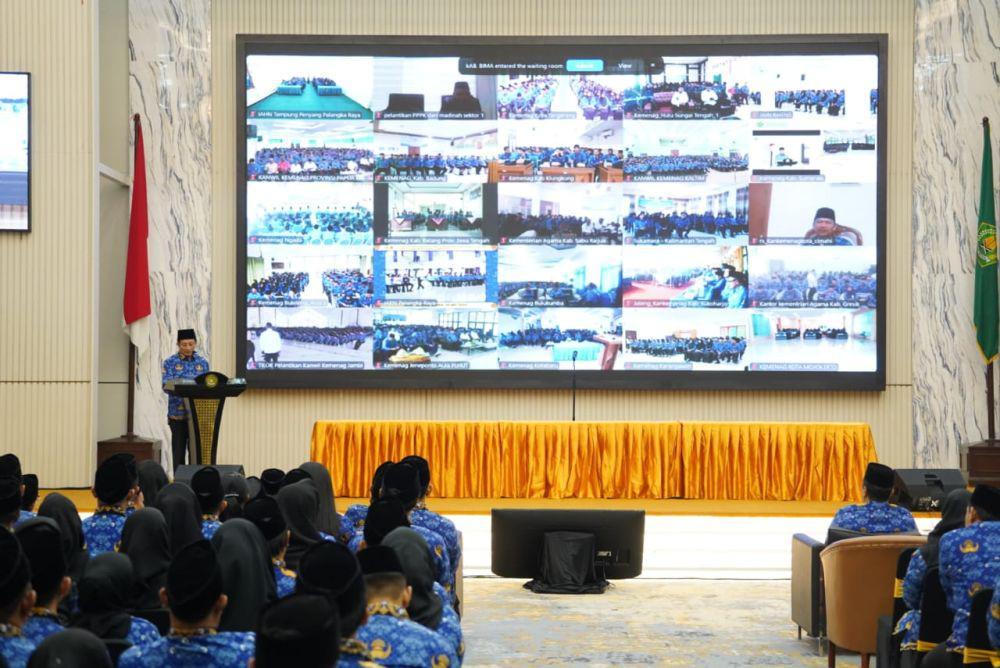 71 Ribu ASN Kemenag Dilantik, Menag Tekankan Bijak Bermedia Sosial