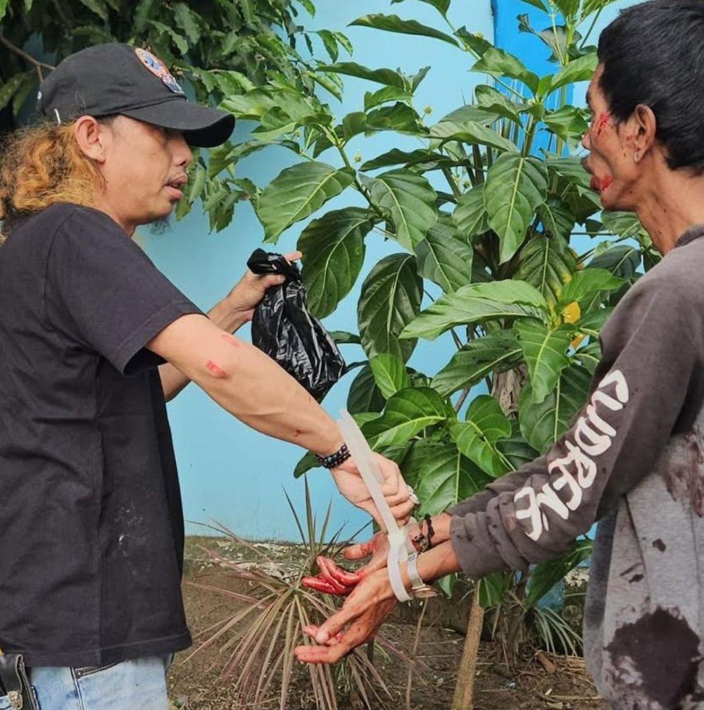 Tak Terima Dipelototi, Jukir Liar Tikam Ojol di Palembang