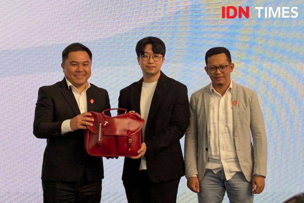 Press Conference Telkomsel x Perplexity, di Jakarta, pada Rabu (28/05/2025) (IDN Times/Misrohatun)