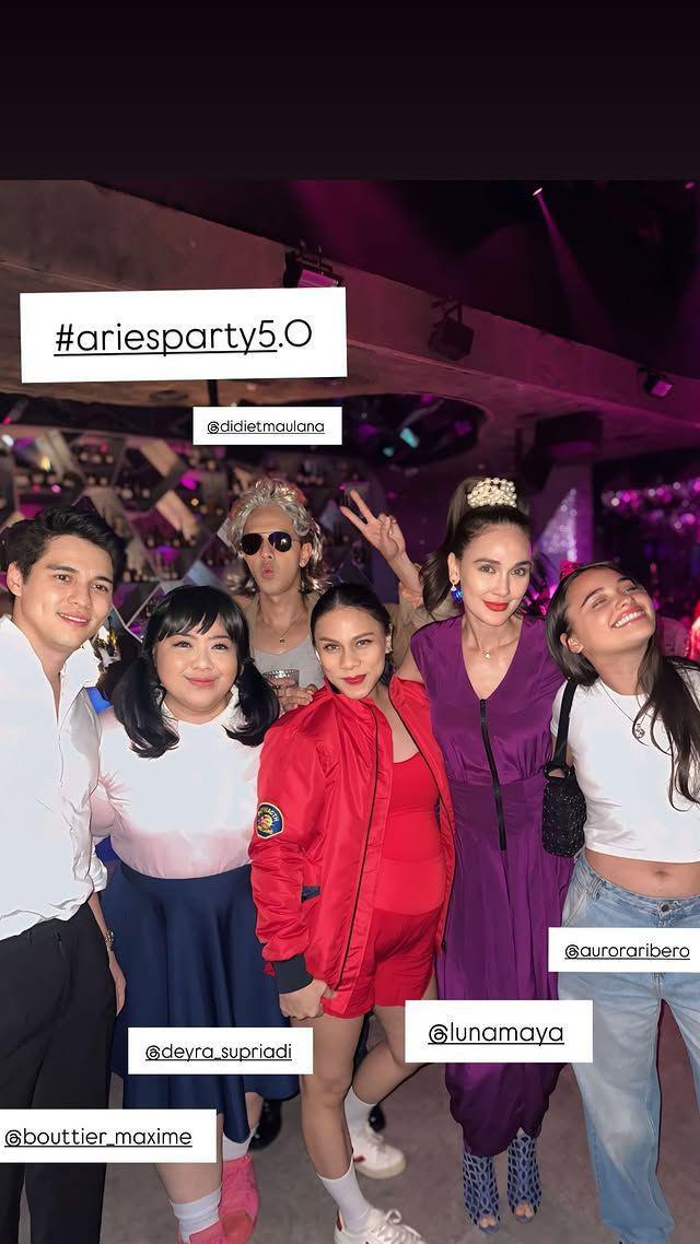 artis di ulang tahun Geng Aries (Instagram.com/lunamaya)